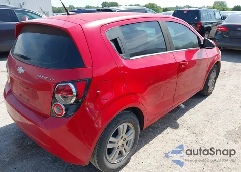 2013 Chevrolet Sonic Lt Auto из США, поврежденный, VIN 1G1JC6SH1D4100617